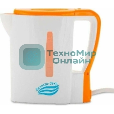 Чайник электрический Великие Реки Мая-1 бело-оранжевый
