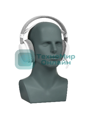 Гарнитура AULA G7 белый, беспроводная + проводная, до 65 ч, съёмный микрофон, подсветка