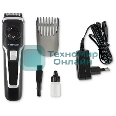 Машинка для стрижки Hyundai H-HC7127 черный 5Вт (насадок в компл:1шт)