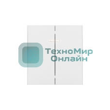 Выключатель Kranz STRONG 2 кл с подсветкой 10А с/у жемчуг