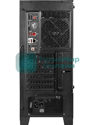 Компьютерный корпус MSI MAG FORGE 100M/mid-tower, ATX, tempered glass side panel/2x RGb 120мм & 1x 120мм fans inc./MAG FORGE 100M