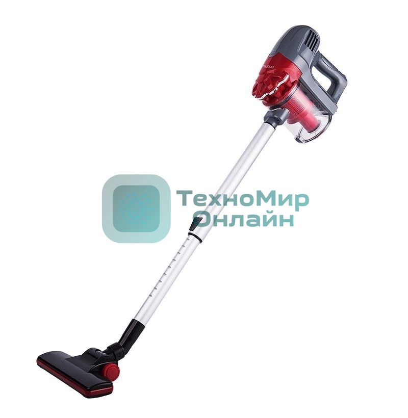 Пылесос вертикальный Kelli KL-8021 красный, питание от сети, 300 Вт, уборка сухая, пылесборник 1 л