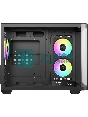 Компьютерный корпус Ocypus Iota C50 BK Curve ARGB Digital mATX без БП (Iota-C50-BKD300CD-GL)
