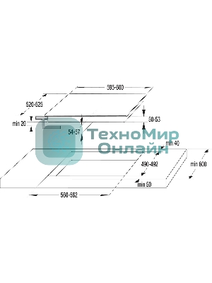 Варочная панель Gorenje ECT643WCSC белый