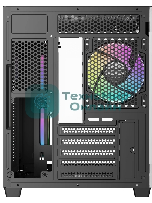 Корпус Ocypus Gamma C54 BK ARGB, Mini-Tower, чёрный, 3 x 120 мм