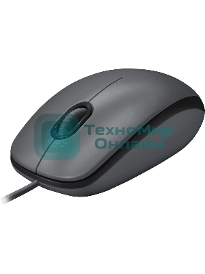 Мышь проводная Logitech M90 черный/серый, 1000 dpi, USB, кнопки - 3