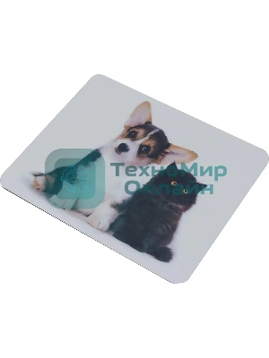 Коврик для мыши Buro BU-M40095 рисунок/котенок и щенок