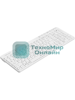 Клавиатура A4Tech Fstyler FBK27C AS белый USB беспроводная BT/Radio slim Multimedia (FBK27C AS)