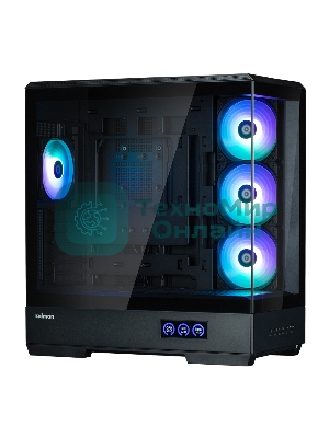 Компьютерный корпус ZALMAN P50 DS, ATX, черный, WINDOW, 2x3.5