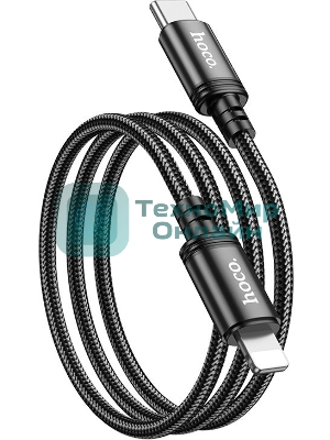Кабель Hoco X89 Wind iP USB Type-C (m)-Lightning (m) 1м черный коробка
