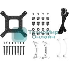 Система жидкостного охлаждения Deepcool LE360 V2 Zero Dark Soc-AM5/AM4/1200/1700/1851 черный 4-pin 19-31.6dB Al 250W 1632gr Ret (R-LE360ZERO-BKLNMD-G-1)