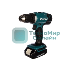 Дрель-шуруповерт Makita DDF453SYE, 18В, 1,5Ач, 42Нм, щеточный
