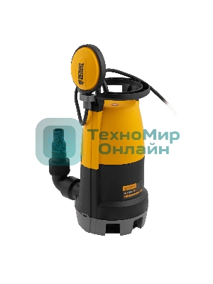 Дренажный насос Denzel DP-600S для чистой и грязной воды, 600 Вт, напор 7 м, 13000 л/ч