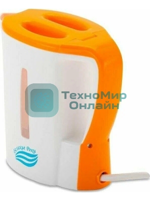 Чайник электрический Великие Реки Мая-1 бело-оранжевый