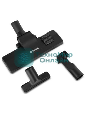 Пылесос Vitek Metropolis VT-8142 черный, 200/1500 Вт, уборка сухая, пылесборник циклонный фильтр 1.8 л