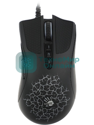 Мышь проводная A4Tech Bloody A90 черный, 6200 dpi, USB, кнопки - 8