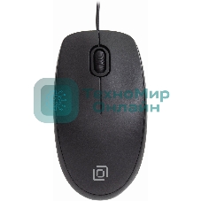 Мышь проводная Oklick 195M черный, 800 dpi, USB, кнопки - 3