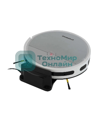 Робот-пылесос Starwind SRV4570 серебристый/белый, 15 Вт, 2000 мА·ч Li-Ion, уборка влажная/сухая, пылесборник контейнер 0.3 л