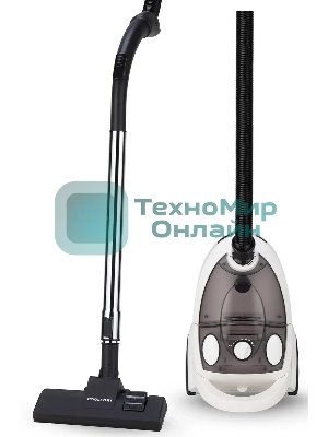 Пылесос Coolfort CF-3040 белый, 250/1800 Вт, уборка сухая, пылесборник контейнер 2 л