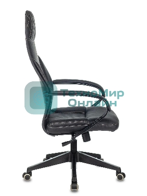 Кресло Бюрократ CH-608/ECO черный, экокожа