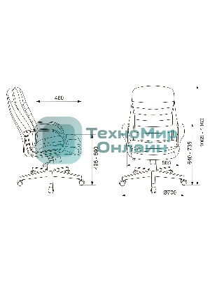 Кресло Бюрократ T-9950PL черный, экокожа