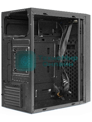 Компьютерный корпус Minitower ExeGate BAA-113-UNS400 (mATX, БП UNS400 с вент. 12см, 2*USB, аудио, черный)