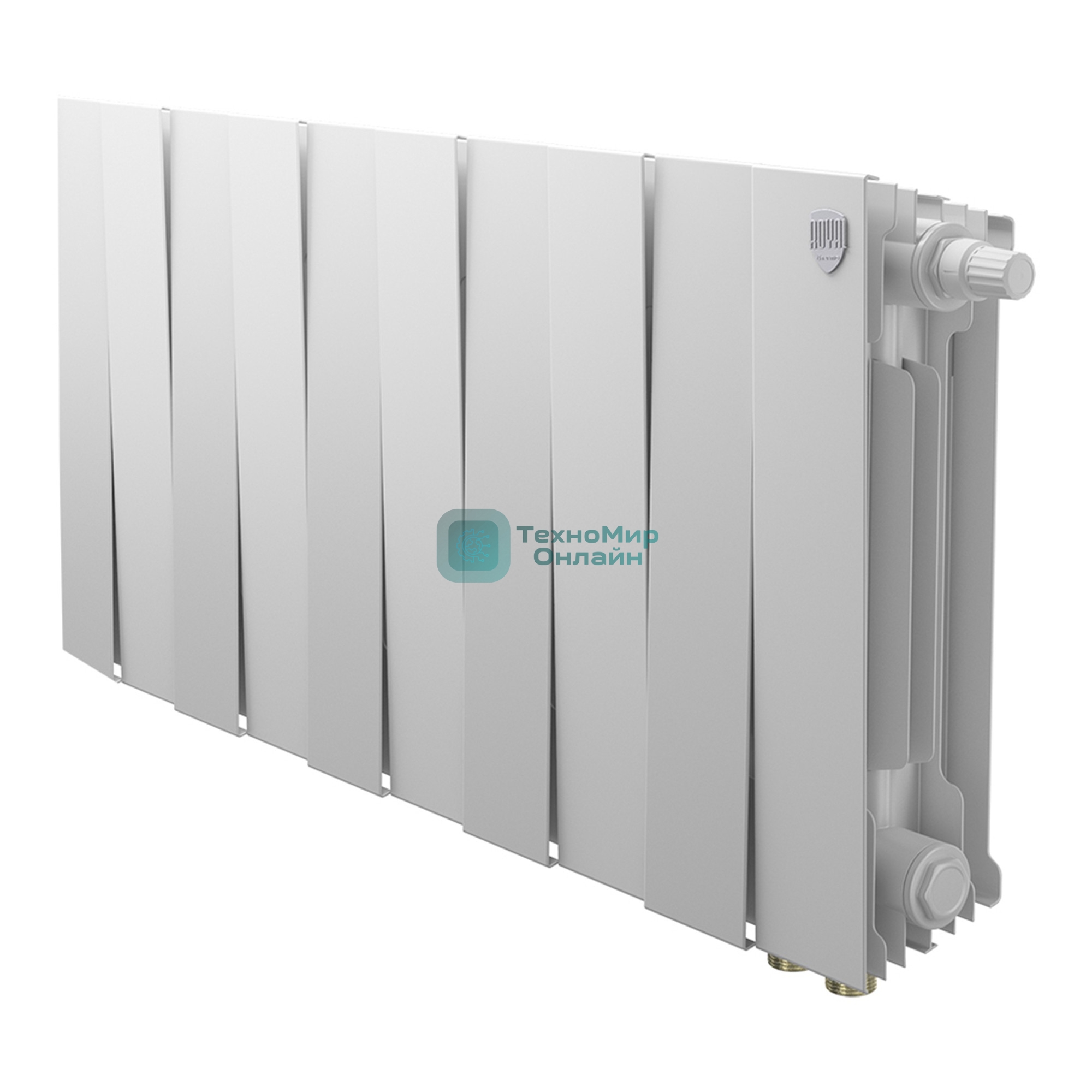 Радиатор биметаллический Royal Thermo PianoForte 300 белый VR80 - 10 секц.