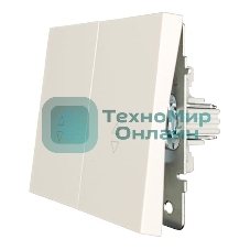 Выключатель проходной 2-кл. LEZARD СП ZIMA IP20 10А безвинт. зажим, слон. кость 704-9088-106QC