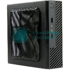 Компьютерный корпус Slim Case Powerman ME100S-BK front fan 4cm, 120W adapter, Mini ITX, VESA