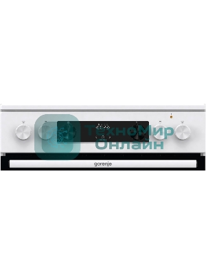 Плита электрическая Gorenje GEC6C40WD белый, конфорок 4 электрических, духовка 71 л, 60 см x 85 см x 60 см