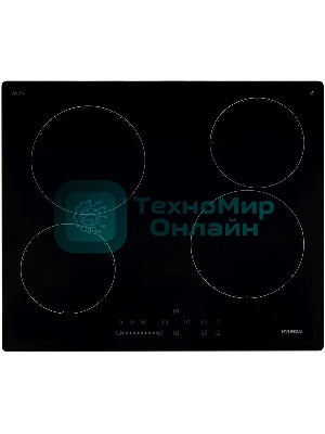 Электрическая варочная панель Hyundai HHE 6451 BG Hi-Light, независимая, черный