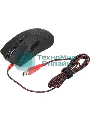 Мышь проводная A4Tech Bloody A90 черный, 6200 dpi, USB, кнопки - 8