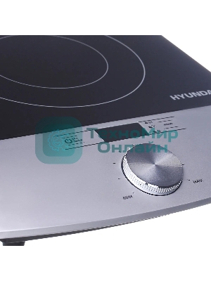 Плита настольная электрическая Hyundai HYC-0102 серебристый/черный стеклокерамика