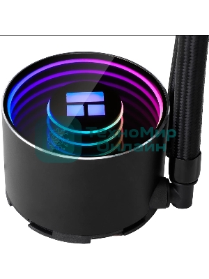 Водяное охлаждение для процессора Thermalright Frozen Notte 240 черный ARGB V2 (240мм, Black, ARGB/ Fans: 2x120мм, 72.37CFM, 27.7dBA, 2000RPM/ Pump height 54мм, 28dBA, 5300RPM, Rad thickness 27мм/ S: 1200, 1700, 1851, 2011, 2066, 115X, AM2, AM2+, AM3, AM3+, AM4, AM5, FM1, FM2, FM2+)
