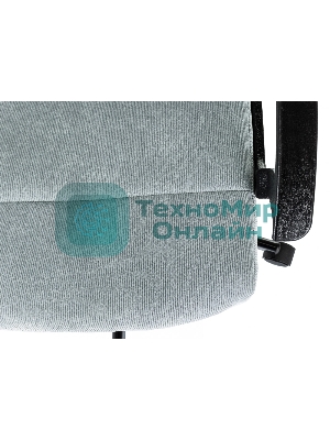 Кресло Бюрократ Triest Fabric серо-голубой, ткань