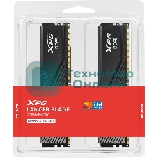 Оперативная память ADATA Lancer Blade, DDR5, 64GB (2x32GB), 5600 MHz, CL46, с радиатором, черный