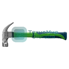 Молоток-гвоздодер Сибртех 450 г, с магнитом, фибергласовая обрезиненная рукоятка