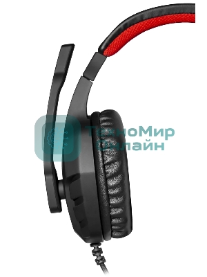 Гарнитура Defender Cujo чёрный/красный, проводная