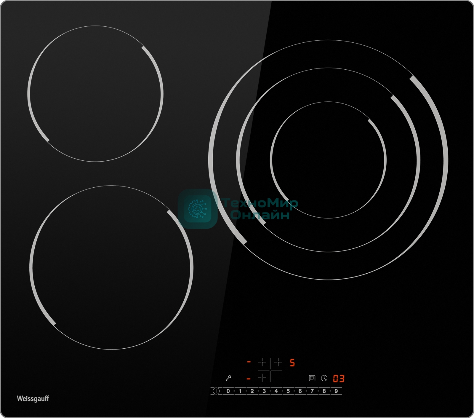 Электрическая варочная панель Weissgauff HV 633 BS