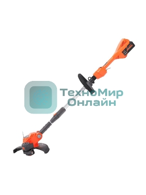 Триммер аккумуляторный PATRIOT TR4022XL, 40B платформа LCT, ширина кош. 30 см, запасная леска, одна АКБ (2,0А*ч) и ЗУ