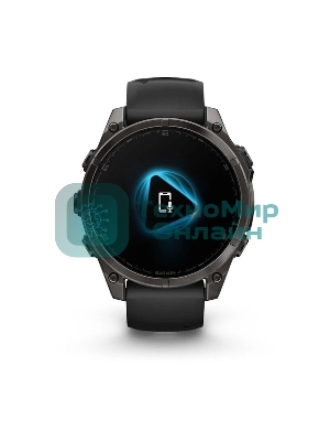 Смарт-часы Garmin Fenix 8 AMOLED Sapphire угольно-черный DLC, черный 47мм