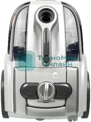 Пылесос Vitek VT-1833-01-PR жемчужный, 400/1800 Вт, уборка сухая, пылесборник контейнер, аквафильтр 3.5 л