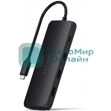Док-станция (USB-хаб) Satechi ST-UCHSEK USB-C Hybrid Multiport Adapter (with SSD Enclosure M.2 SATA, 2xUSB 3.1, USB Type-C, HDMI), черный