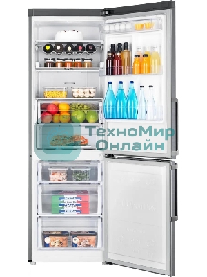Холодильник Samsung RB33J3515S9/EF серебристый двухкамерный 231/90л морозилка снизу, No Frost