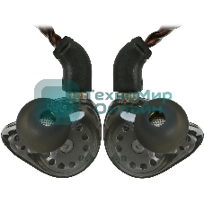 Проводные наушники FiiO JH3 черный, внутриканальные, (jack 3.5 мм), съемный кабель