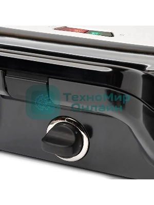 Вафельница Kitfort КТ-1674 1200Вт черный/серебристый