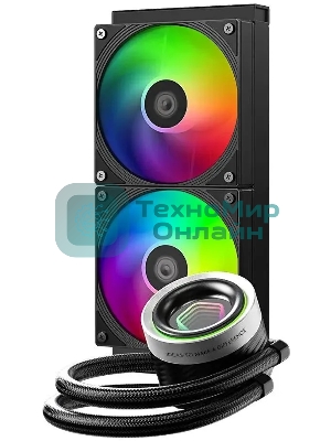 Система жидкостного охлаждения ID-Cooling FX240 INFINITY ARGb черный 120мм алюминий+медь 2000rpm 27.2db 4-pin 300W
