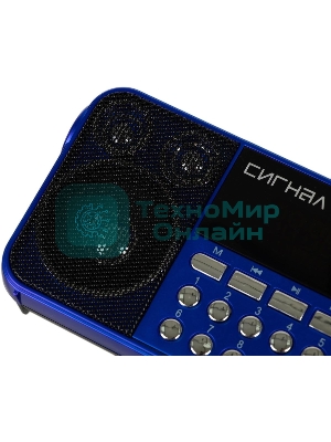 Радиоприемник Сигнал РП-224, бат. 3*АА (не в компл.), 220V, акб 400мА/ч, USB, SD, дисплей, фонарик