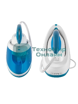 Парогенератор электрический ENDEVER Delta-450, белый/голубой, мощность 2800 Вт, подача пара 150 г/мин, макс. пар удар до 400 г/мин, 2 шт/уп