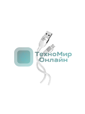 Кабель Smartbuy (iK-12-S72w) S72 MicroUSB белый, 2.4 А, сил., 1м